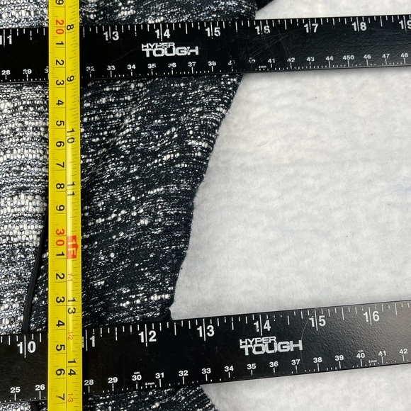 Jessica Simpson Dress Womens 0 Grey Marled Tweed Colorblock Fit and Flare Skater - Picture 6 of 11